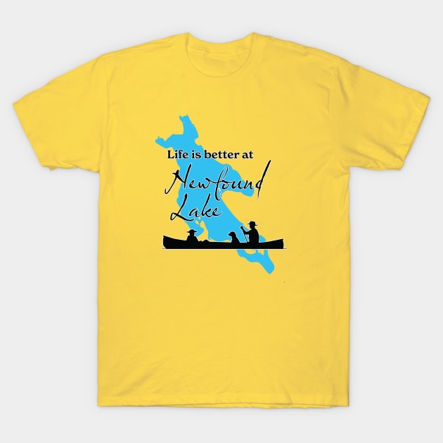 Life is better at Newfound Lake T-Shirt by Ski Classic NH
